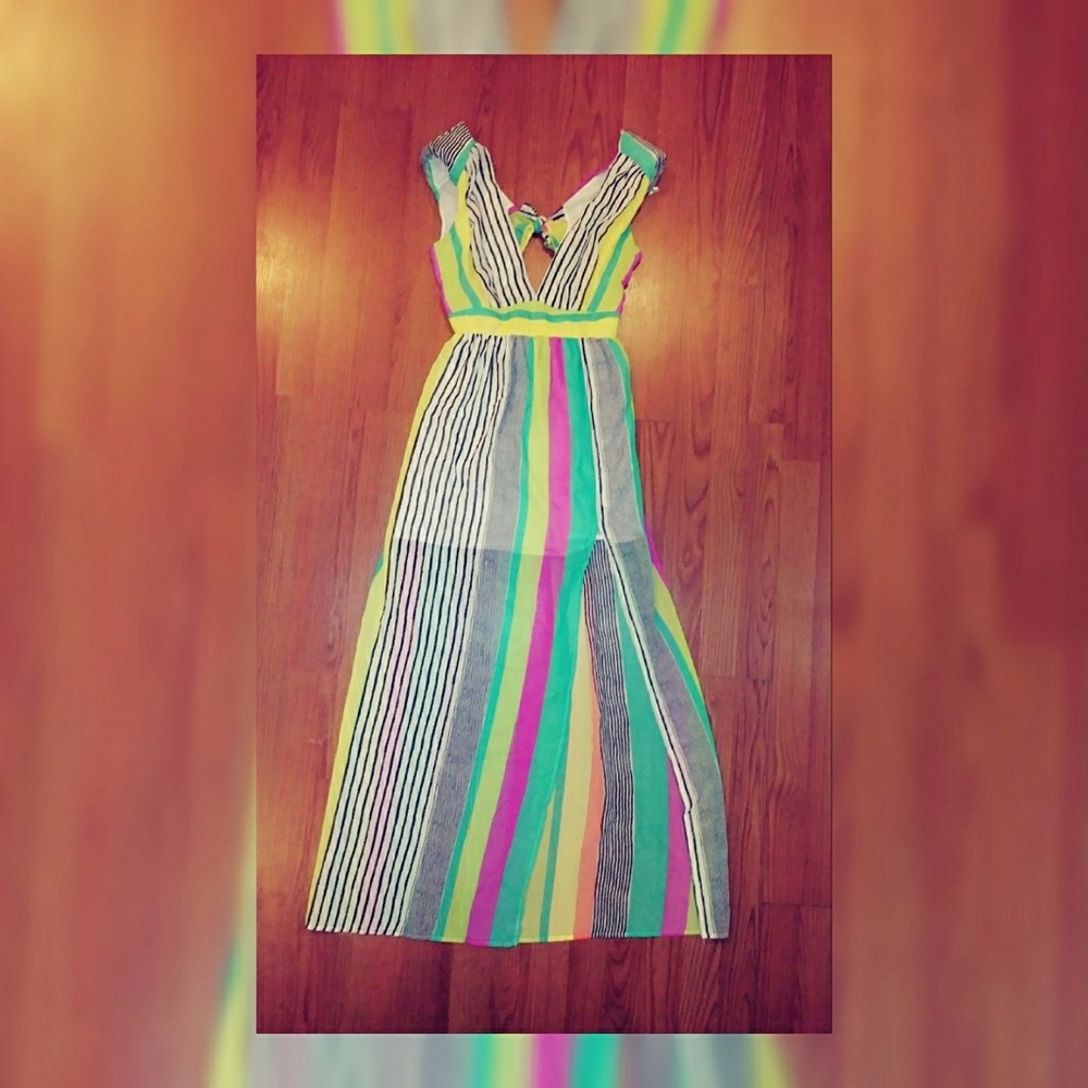 (New) Rainbow Maxi Style Dress by YOU